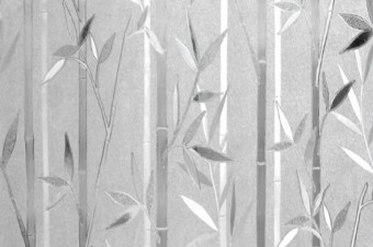 Átlátszó statikus fólia - bambusz (45 x 150 cm)
